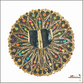 Shaneel Jarkan Stone Work Grey Laddu Poshak